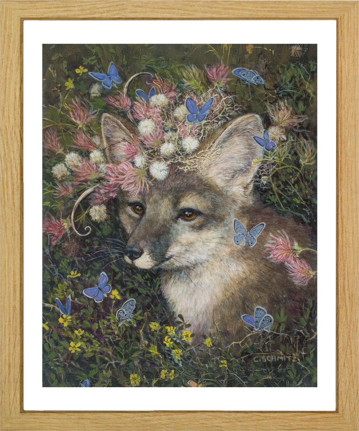 Fox in Plumes Print