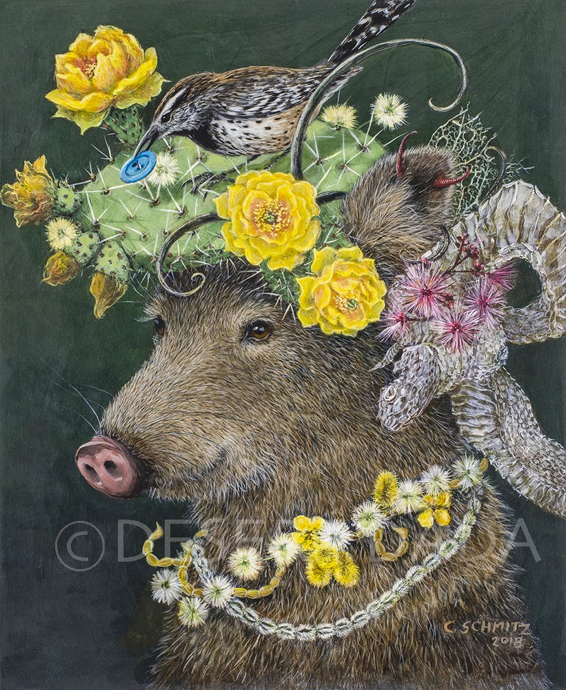 The Blue Button Print