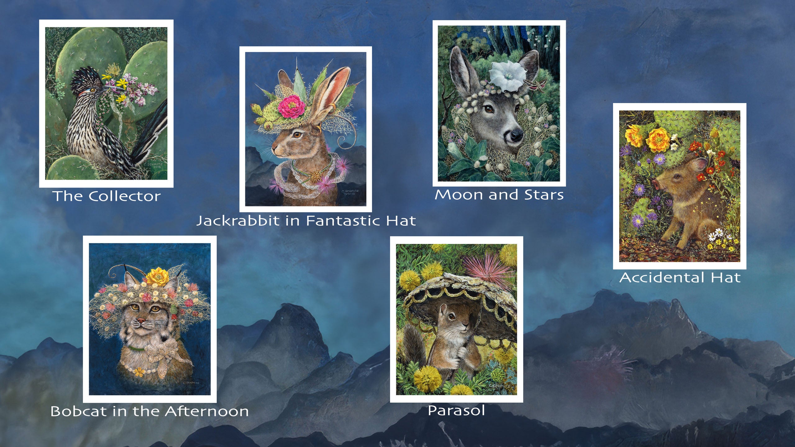 greeting cards jackrabbit roadrunner bobcat mule deer