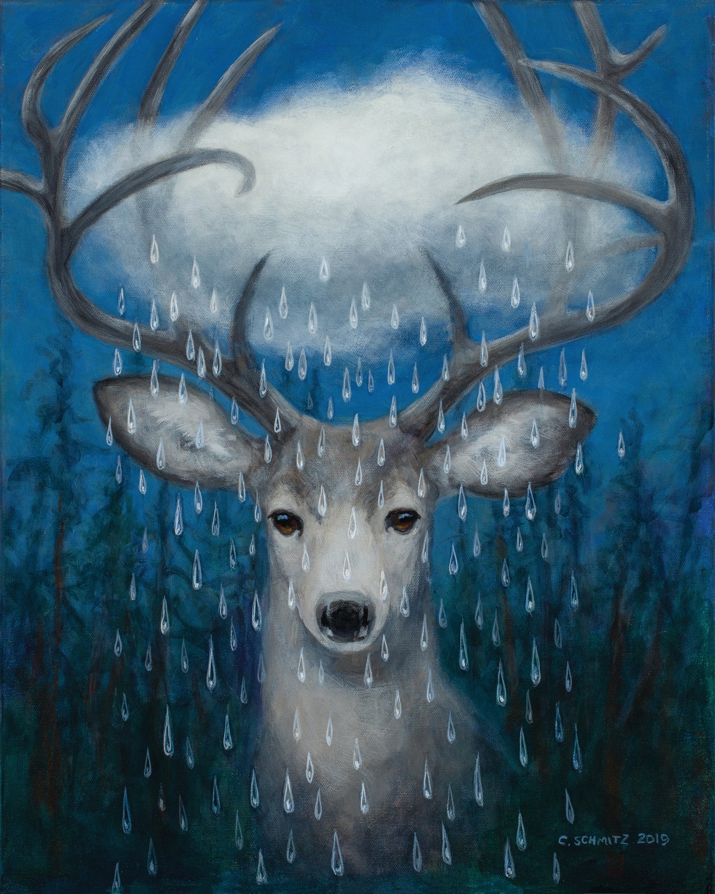 Forest Rain Print