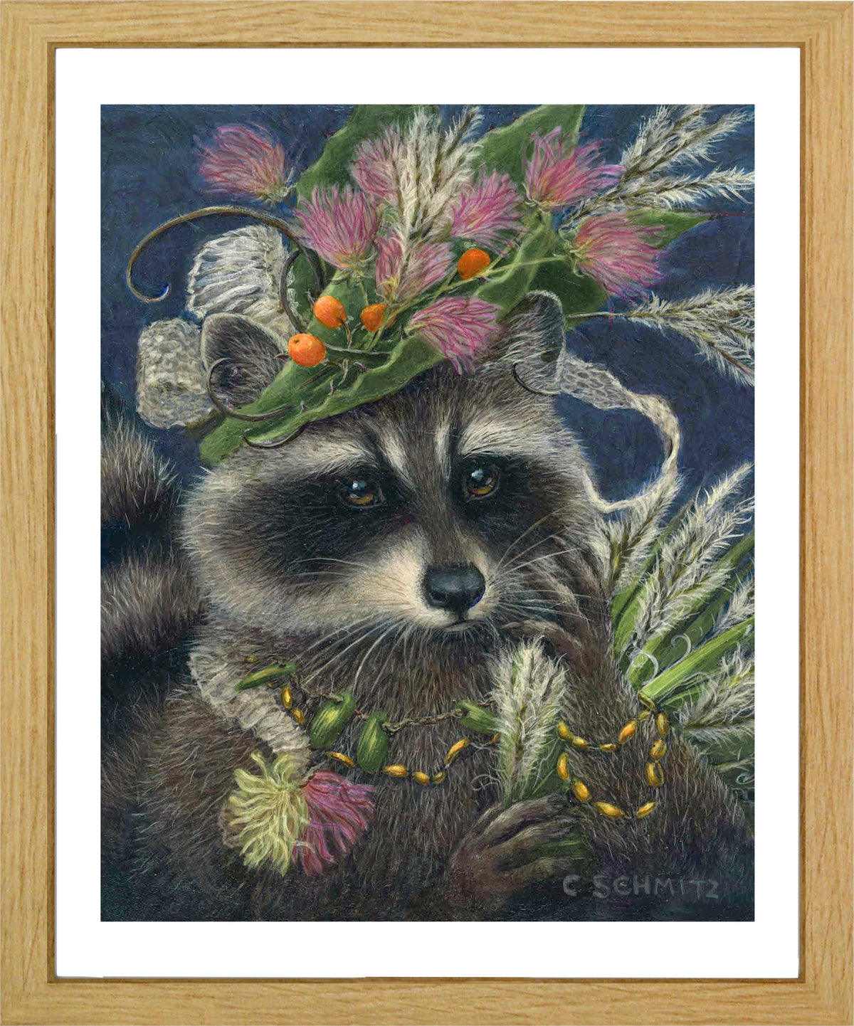 Raccoon in the Evening Print
