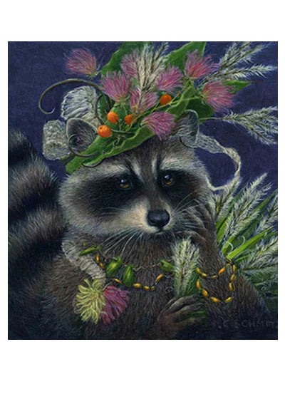 Raccoon in the Evening Print